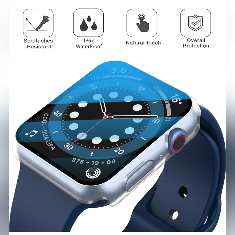 Misxi [2 Pack] Waterproof Hard Case W/Tempered Glass Series 6/SE/5/4.